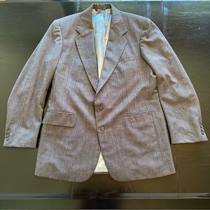 Vintage Retro Carl Sterr Gray XL Blazer Wool European Poland